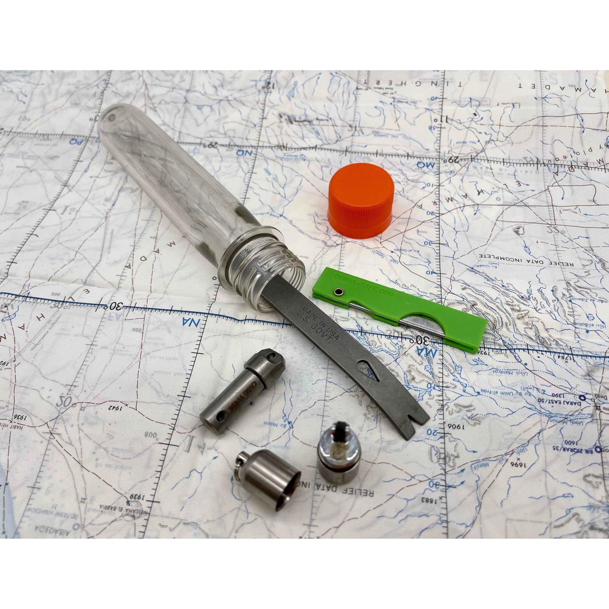 Maratac Clear Tube Vault - Kapsel Med Skruvlock Tillverkad Av PET - SLIMS.SE - EDC Dump