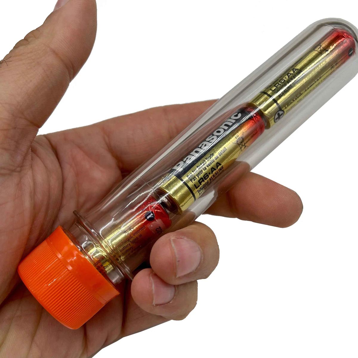 Maratac Clear Tube Vault - Kapsel Med Skruvlock Tillverkad Av PET - SLIMS.SE - förvaringskapsel - batterier
