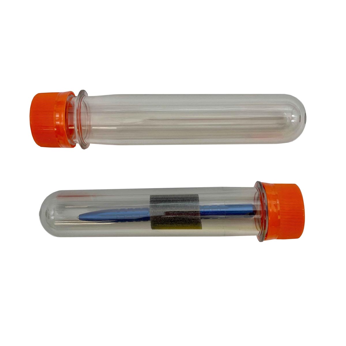 Maratac Clear Tube Vault - Kapsel Med Skruvlock Tillverkad Av PET