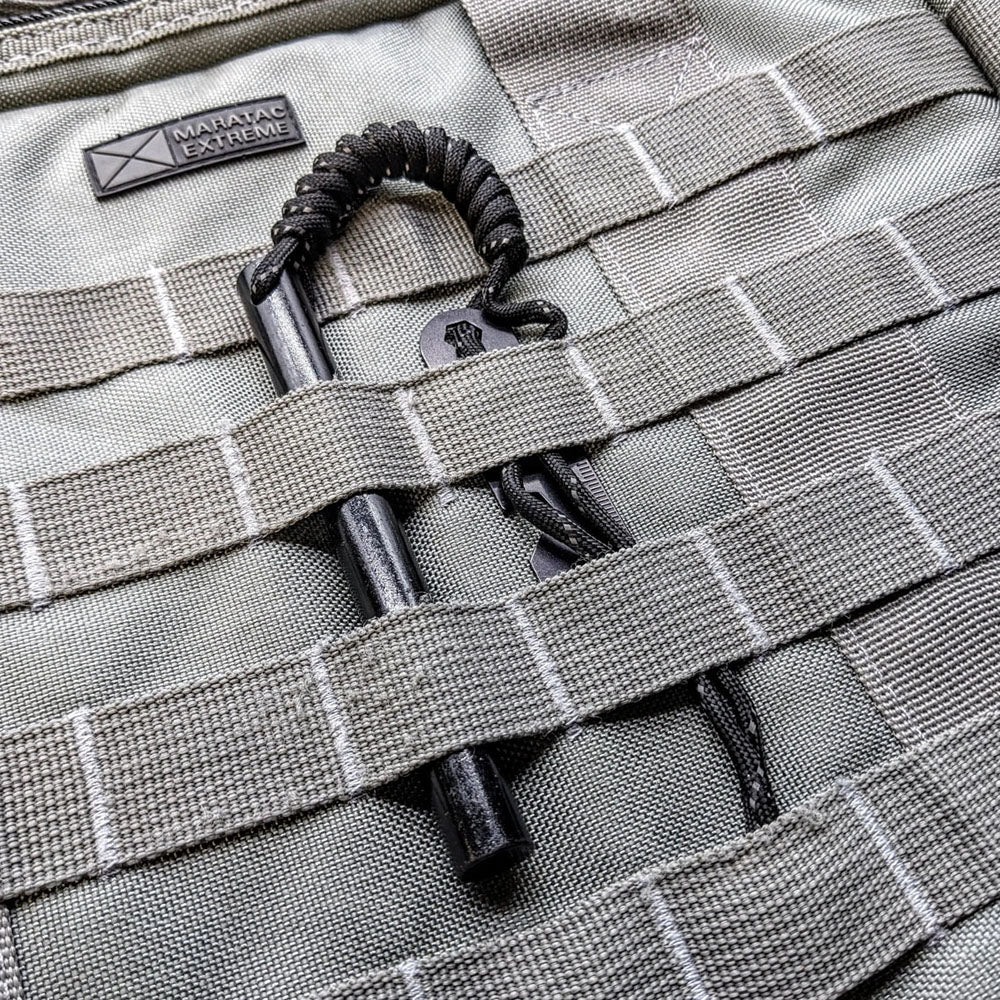 Maratac Ferrocerium Rod And Striker - Eldstål Med EDC-verktyg - SLIMS.SE MOLLE WEBBING