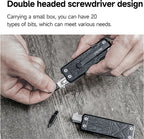 NexTool Multi Tool Bit Kit - 10 Stycken Dubbelsidiga Bits Till Multitools Med Förvaringsbox