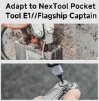 NexTool Multi Tool Bit Kit - 10 Stycken Dubbelsidiga Bits Till Multitools Med Förvaringsbox
