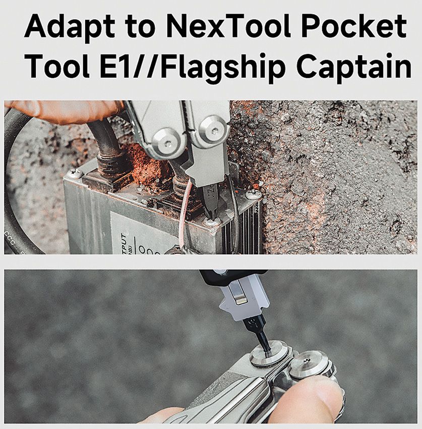 NexTool Multi Tool Bit Kit - 10 Stycken Dubbelsidiga Bits Till Multitools Med Förvaringsbox
