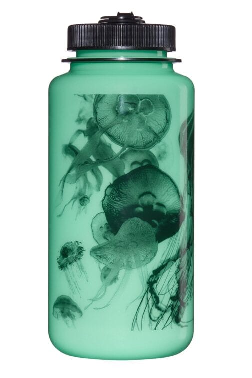 Nalgene Glow In The Dark Black Jellyfish Wide Mouth 1 Liter - Självlysande Vattenflaska