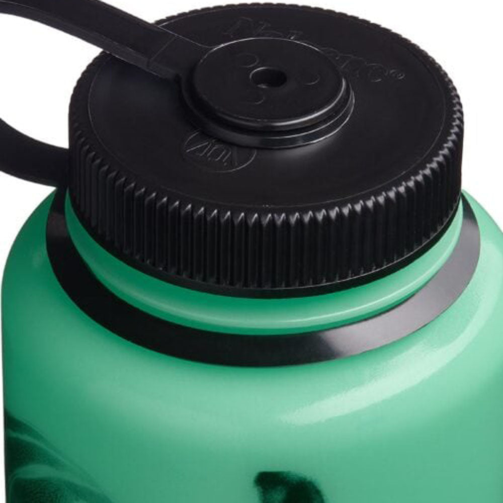 Nalgene Glow In The Dark Black Jellyfish Wide Mouth 1 Liter - Självlysande Vattenflaska