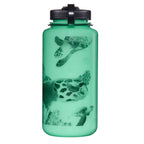 Nalgene Glow In The Dark Black Turtle Wide Mouth 1 Liter - Självlysande Vattenflaska