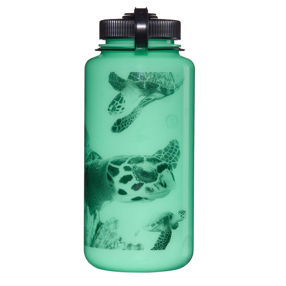 Nalgene Glow In The Dark Black Turtle Wide Mouth 1 Liter - Självlysande Vattenflaska