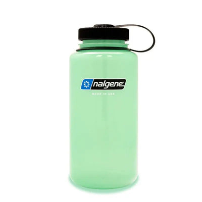 Nalgene Självlysande Vattenflaska Glow In The Dark Green Wide Mouth 1 Liter