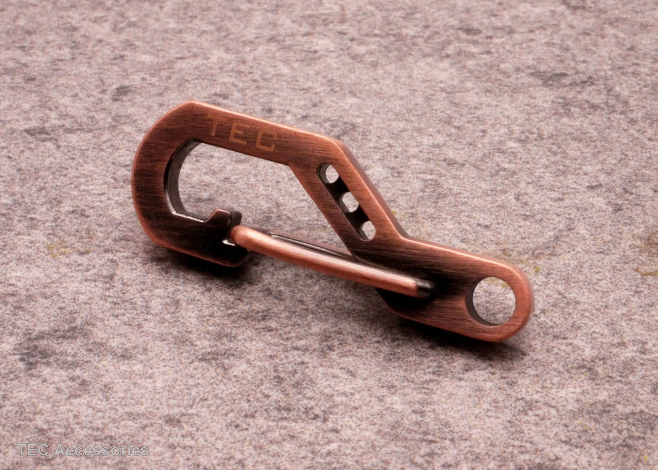 TEC Accessories Python Clip 28mm Copper - Karbinhake Av Koppar För EDC och Nycklar