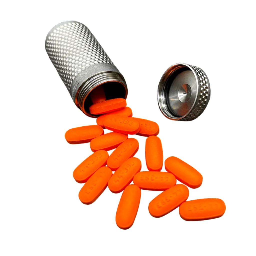 Maratac XL Piccolo Nitro Vault Titanium Capsule V2 open lid example SLIMS.SE