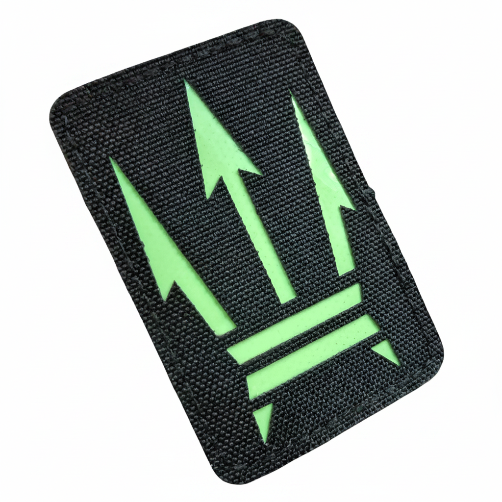 Maratac Patch - CC Trident UGM Glow - Självlysande Treudd