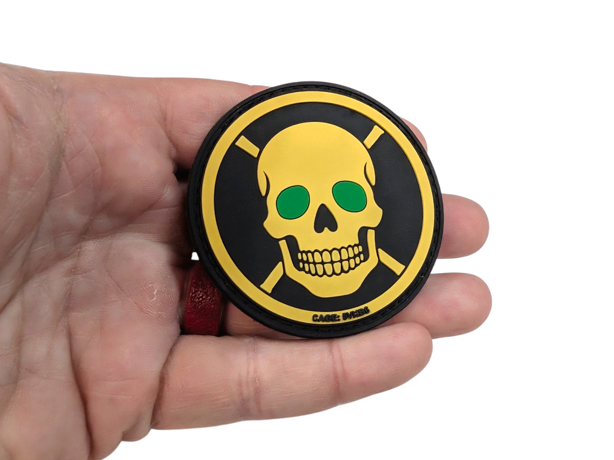Maratac Patch - Glow Eyes Skully Patch - Självlysande Döskalle