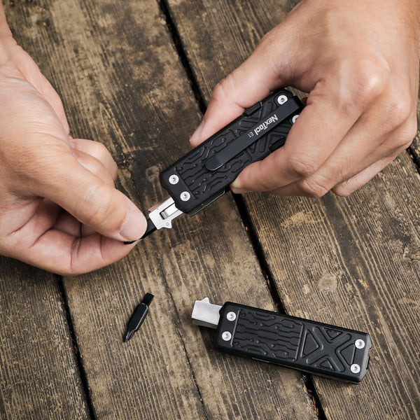 NexTool E1 Pocket Tool - Multiverktyg Med Rakbladskniv