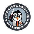 QSP Knife Better Knife Better Life Penguin PVC Patch