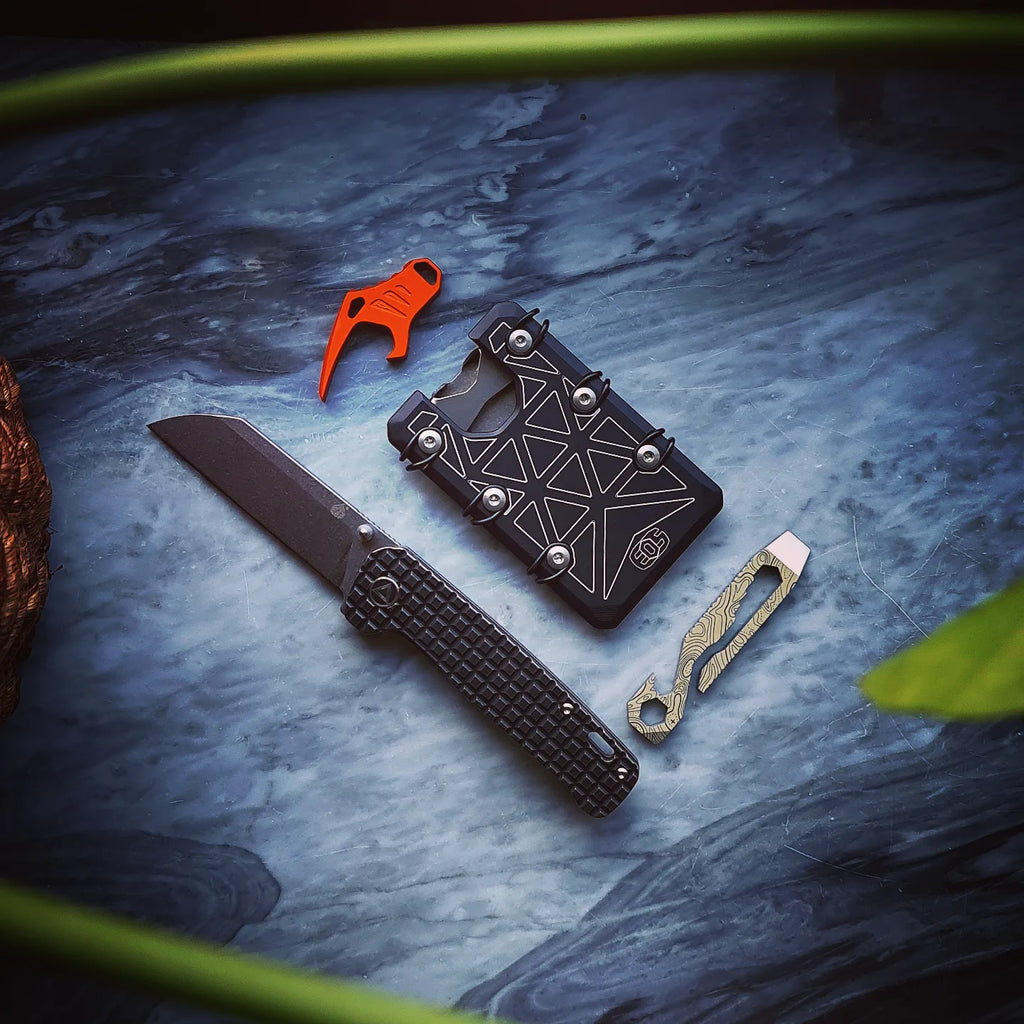 QSP Knife Penguin Frame Lock 154CM Frag Ti Titanium