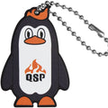 QSP Knife Penguin Keychain Nyckelring Av G10