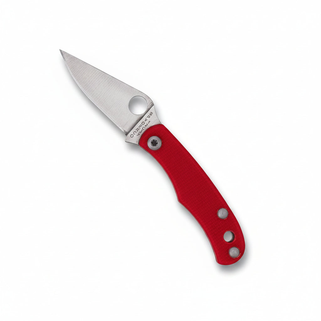 Spyderco Bug G10 12C27 Sandvik Slip Joint - RÖD