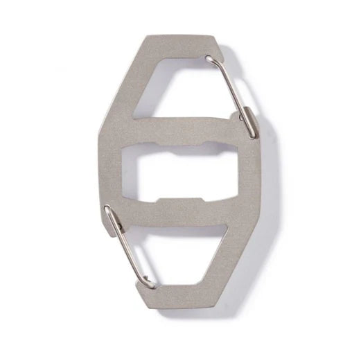 Vargo Titanium Binary Carabiner - Karbinhake Av Titan Med Dubbla Grindar Och Kapsylöppnare
