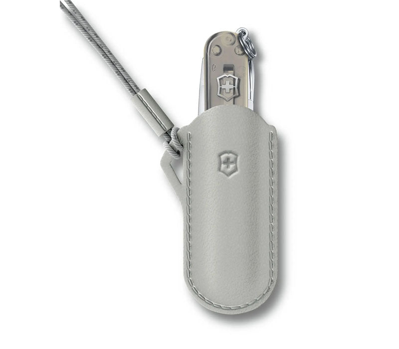 Victorinox Leather Pouch With Cord - Läderfodral För Classic 58Mm - VÄLJ FÄRG