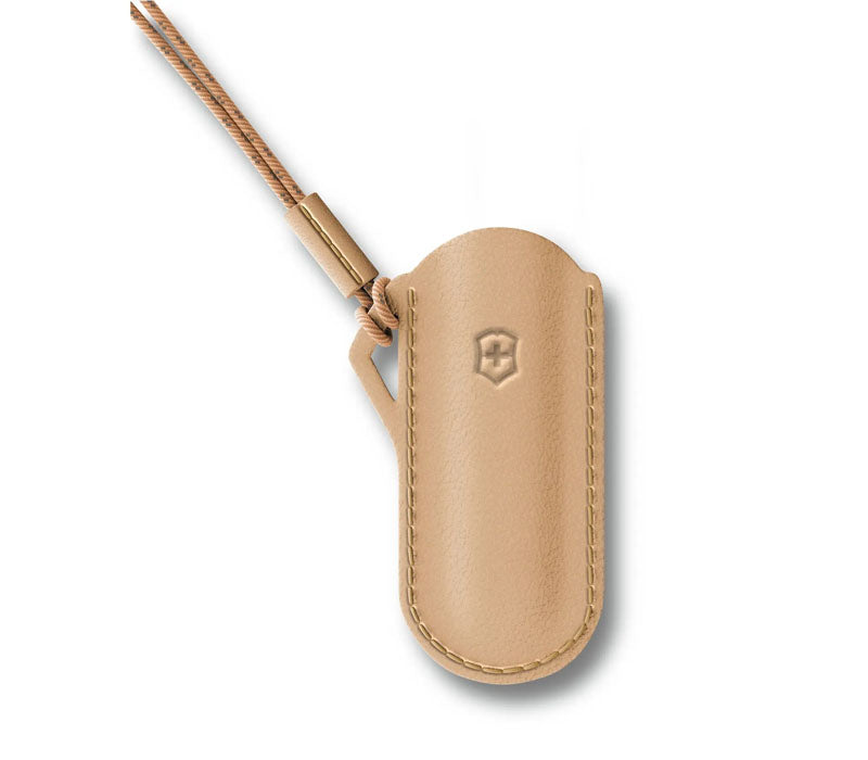 Victorinox Leather Pouch With Cord - Läderfodral För Classic 58Mm - VÄLJ FÄRG
