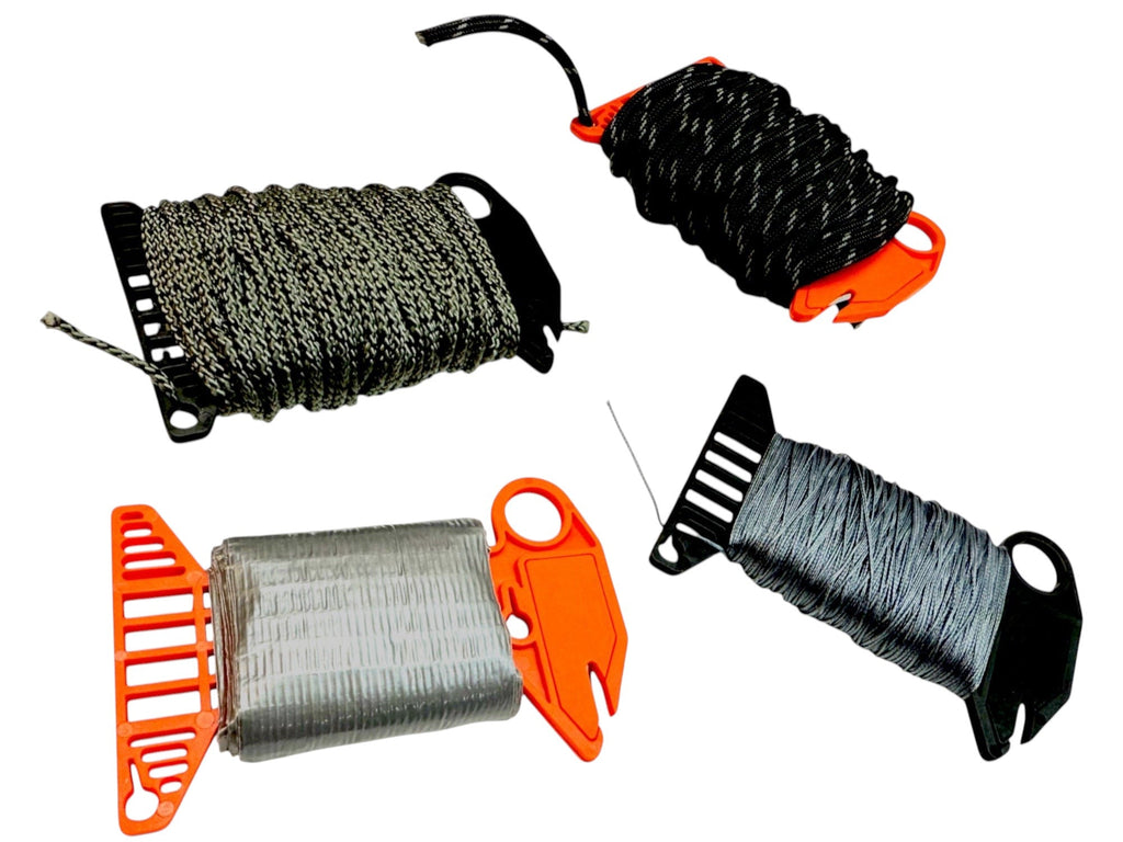 Maratac TidyTether With 100 Feet Armada-Weave - All-in-One Cord Cutter & Organizer - Linhållare Med Armadatråd - VÄLJ FÄRG